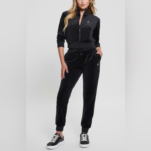 Guess Teal Velour Jacket - Picture 3 of 10